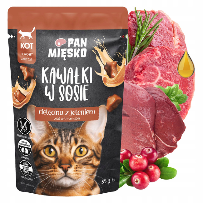Pan Mięsko mokra karma dla kota 48 x 85g Mix