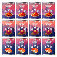 Gaczoo Miejska Miska bezzbożowa karma mokra dla kota mix smaków 12 x 400g