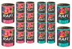 Karma mokra dla szczeniąt RAFI Junior MIX Smaków 20x400g
