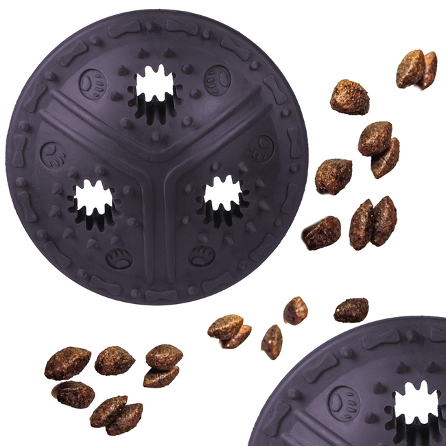 BARRY KING Dysk na przysmak dla psa Zabawka czarna 11 cm