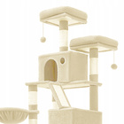 Drapak dla kota Gaczoo wysoki wieża legowisko beżowy 60 x 50 x 206 cm