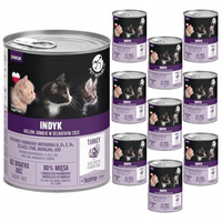 PET REPUBLIC Junior karma mokra dla kociąt Indyk 10 x 400g