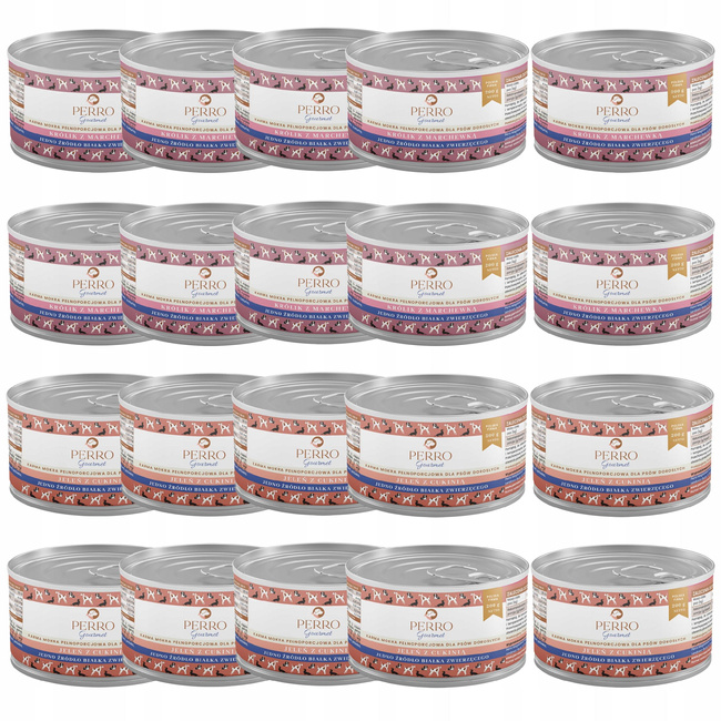 PERRO Gourmet Karma mokra dla psa mix smaków 20 x 200g