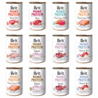 Brit Mono Protein 12 x 400g Mix mokra karma dla psów