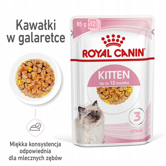 ROYAL CANIN Kitten Instinctive karma mokra w galaretce dla kociąt 12 x 85 g