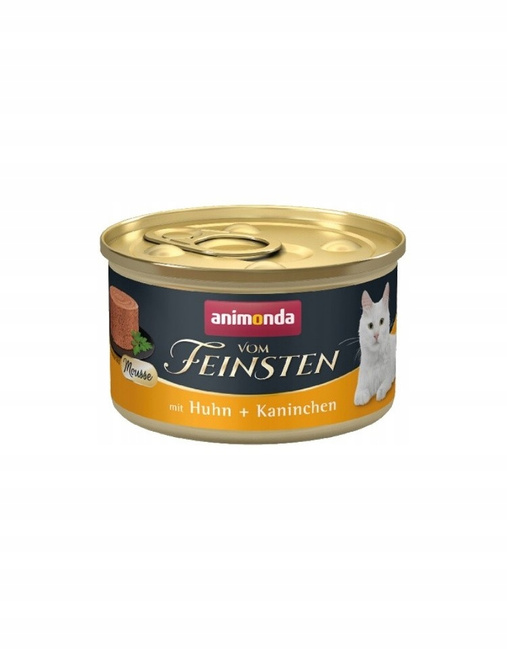 Animonda Vom Feinsten Mousse mokra karma dla kota 85g kurczak królik