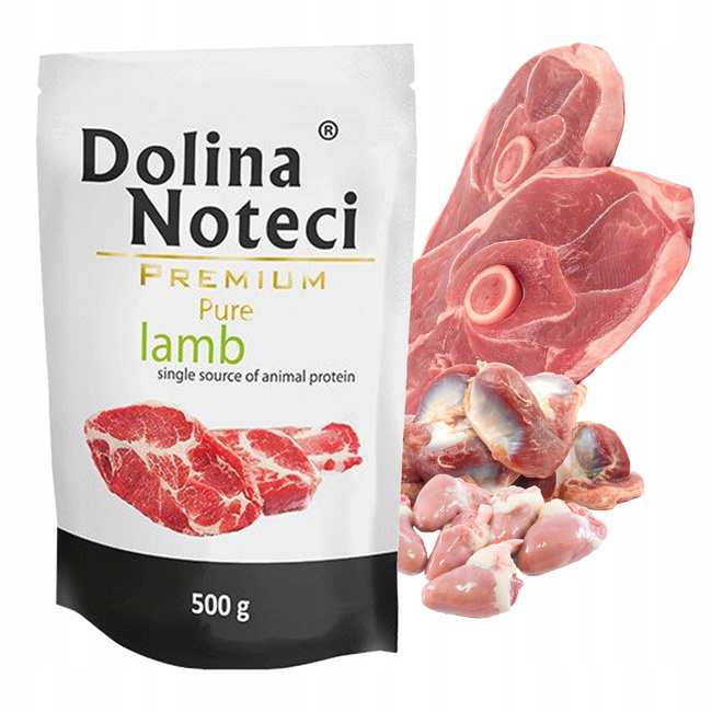 DOLINA NOTECI Pure karma mokra dla psa Jagnięcina 10 x 500g dla alergików
