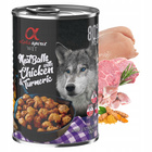 ALPHA SPIRIT Karma mokra dla psa Klopsiki Kurczak 6 x 400g Bezzbożowa