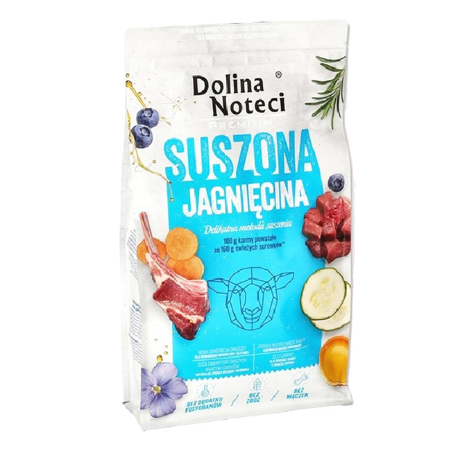 DOLINA NOTECI Premium Karma sucha dla psa Jagnięcina 9 kg Bezzbożowa