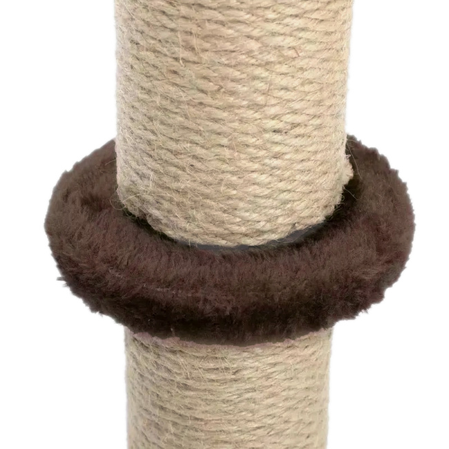 Drapak dla kota Gaczoo słupek z piłeczką brązowy 40 x 40 x 72 cm