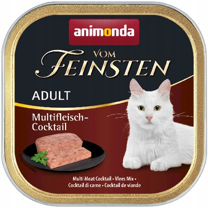 ANIMONDA Vom Feinsten Adult mokra karma dla kota 32 x 100g Koktajl Mięsny
