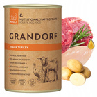 GRANDORF DOG zdrowa karma mokra dla psa Cielęcina Indyk 6 x 400g Bezzbożowa