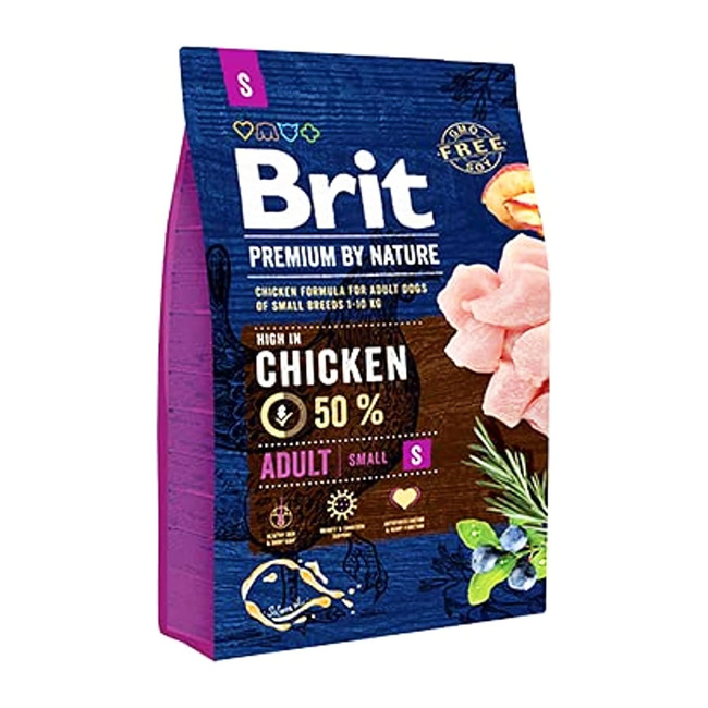 Brit By Nature 3 kg Chicken S sucha karma dla psa