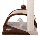 Drapak dla kota Gaczoo z podstawką i zabawką brązowy 35 x 35 x 42 cm