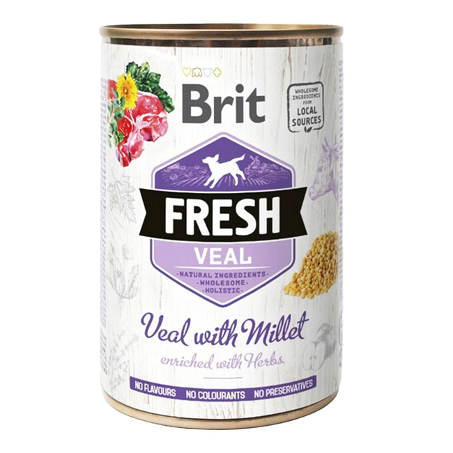 BRIT FRESH Karma mokra dla psa Cielęcina 400g
