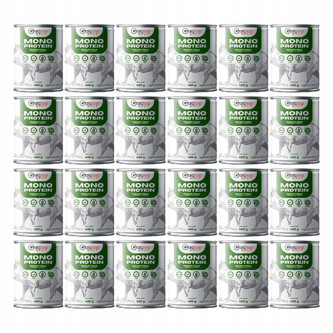 Mokra karma monobiałkowa dla psa Gaczoo MONO PROTEIN Dzik 24 x 400g 