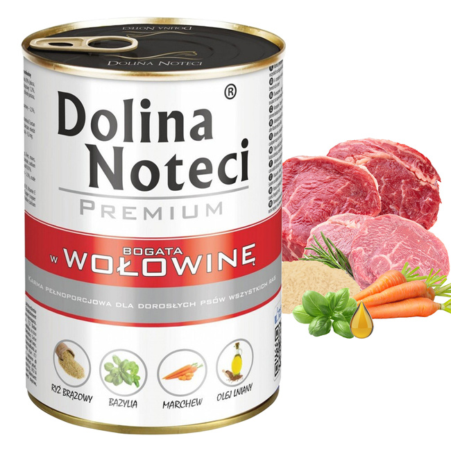 Dolina Noteci Premium mokra karma dla psa 400g Wołowina