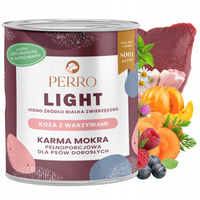 PERRO Light Monobiałkowa karma mokra dla psa Koza z warzywami 800g