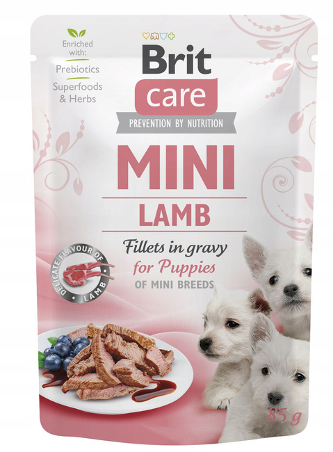 Brit Care Mini Puppy 85g Lamb mokra karma dla szczeniąt