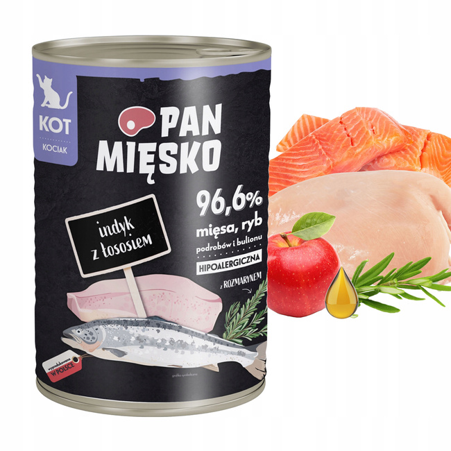 Pan Mięsko karma dla kociąt mokra 24 x 400g Mix