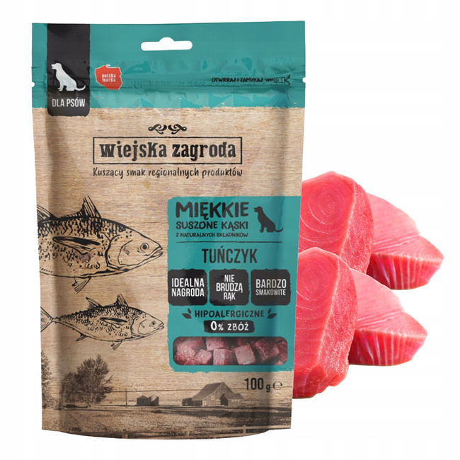 WIEJSKA ZAGRODA zdrowy przysmak dla psa mix smaków 6 x 100g