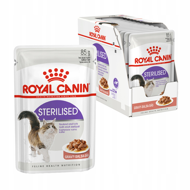 ROYAL CANIN Sterilised Gravy karma mokra w sosie dla kota 24 x 85g