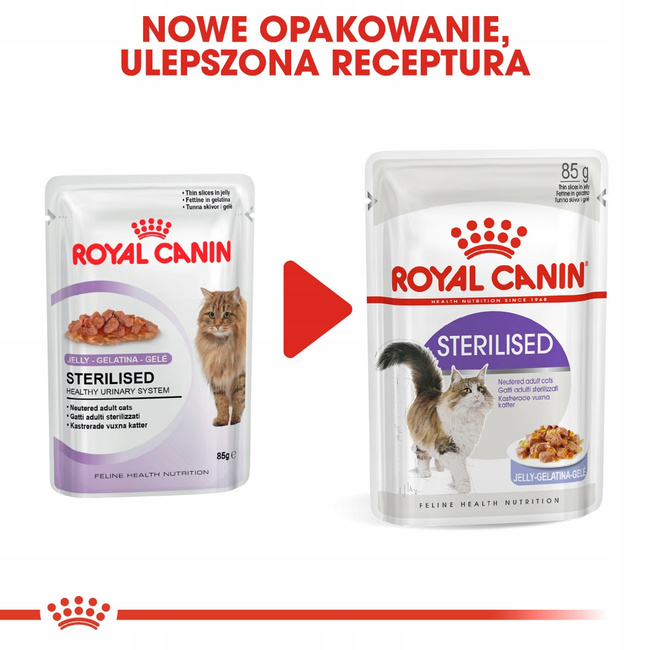 ROYAL CANIN Sterilised karma mokra w galaretce dla kotów dorosłych 12 x 85g