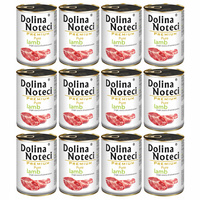 DOLINA NOTECI Premium Pure karma mokra dla psa jagnięcina 12 x 400g