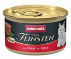 Animonda Vom Feinsten Mousse mokra karma dla kota 12 x 85g wołowina kaczka