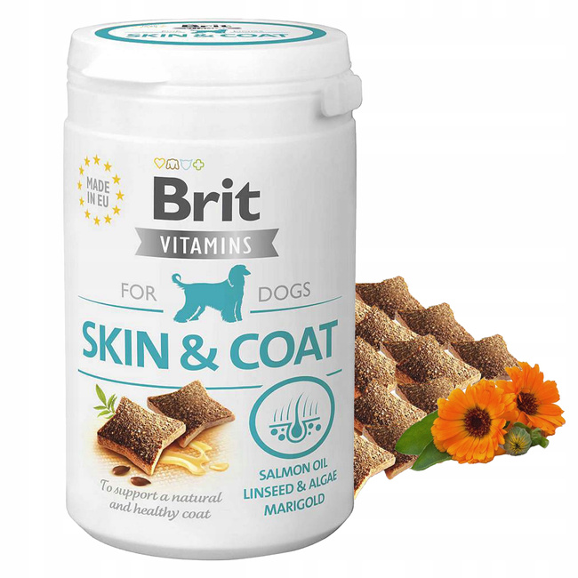 Brit Vitamins Skin & Coat 150g suplement dla psa na skórę i sierść