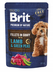 Brit By Nature Fillets in Gravy Lamb 85g mokra karma dla psa