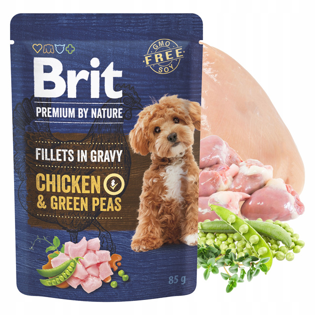 Brit By Nature Fillets in Gravy 45 x 85g Mix mokra karma dla psów