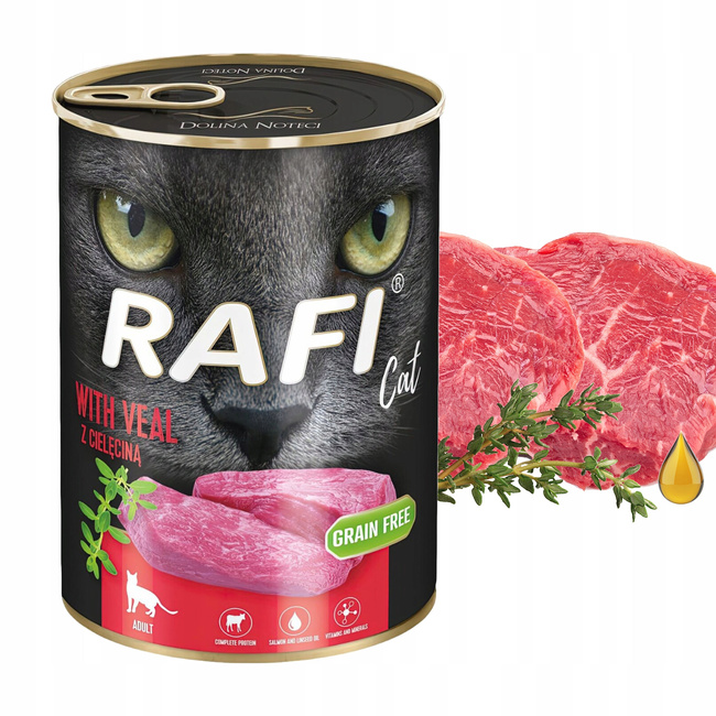 RAFI CAT Dolina Noteci Karma mokra dla kota mix smaków 20 x 400g bezzbożowa