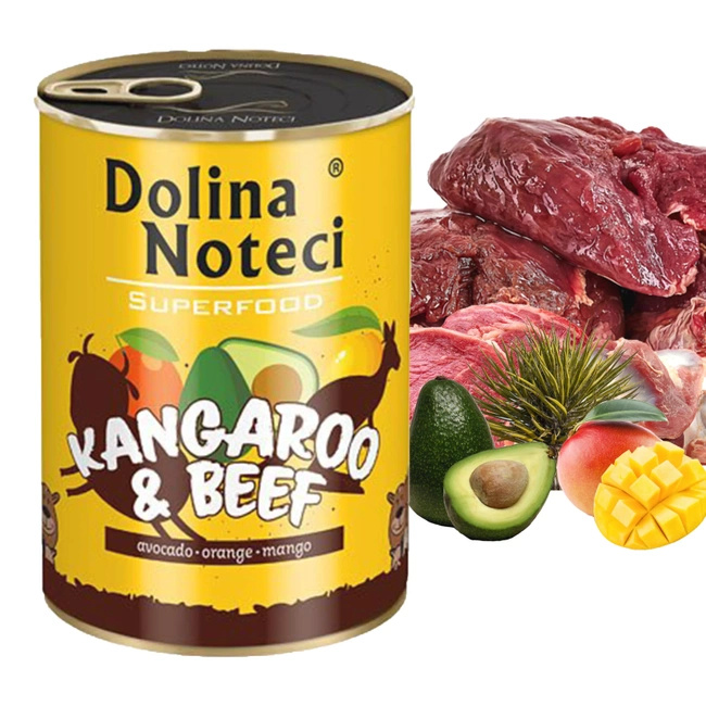 Dolina Noteci Superfood mokra karma dla psa 400g Wołowina Kangur