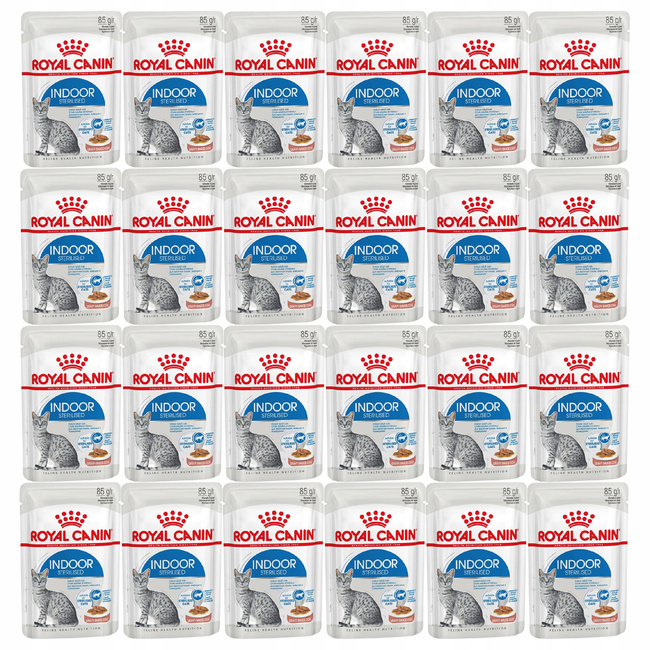 ROYAL CANIN Indoor Sterilised Gravy karma mokra w sosie dla kota 24 x 85g