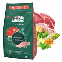 Pan Mięsko karma dla psa sucha z ziołami 9 kg Wołowina Królik M