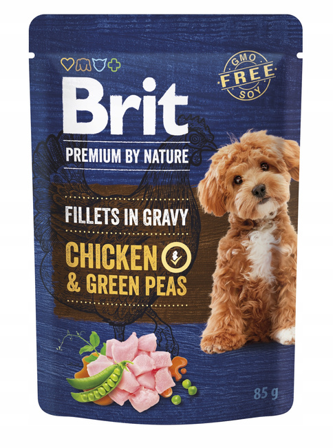 Brit By Nature Fillets in Gravy Chicken 85g mokra karma dla psa