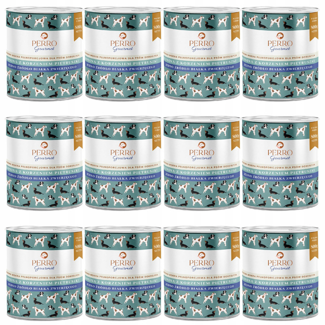 PERRO Gourmet Karma mokra dla psa Konina z korzeniem pietruszki 12 x 800g