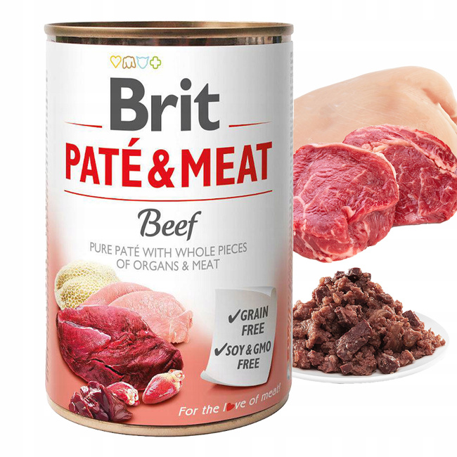 BRIT PATE & MEAT PET REPUBLIC Mix Smaków karma dla psa mokra 40 x 400g