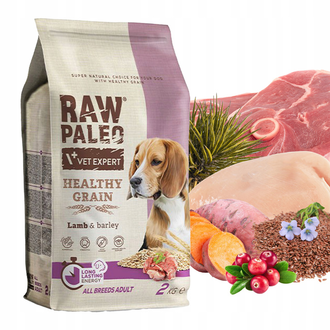 Raw Paleo zdrowa Karma sucha dla psa Jagnięcina 2kg