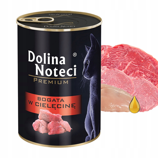 DOLINA NOTECI Premium Karma mokra dla kota Cielęcina 400g