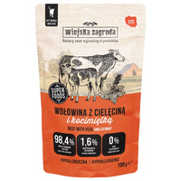 Wiejska Zagroda karma mokra dla kota Wołowina Cielęcina z kocimiętką 100g