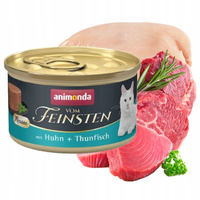 Animonda Vom Feinsten Mousse mokra karma dla kota 85g kurczak tuńczyk