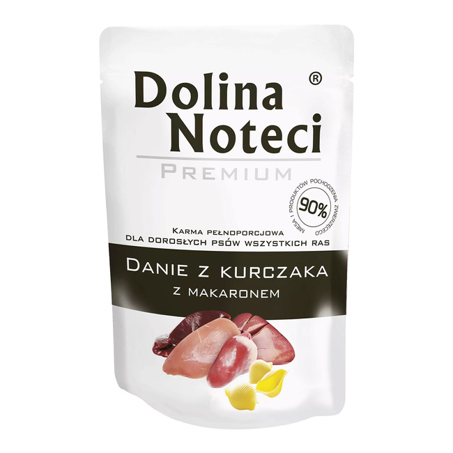 Dolina Noteci Premium Danie mokra karma dla psa 10 x 100g Kurczak
