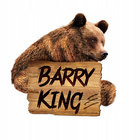 BARRY KING Smycz taśma polipropylenowa Czerwona wzór etniczny 20mm/120cm