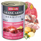 ANIMONDA GranCarno Sensitive karma mokra dla psa Wołowina Ziemniaki 400g