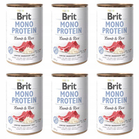 Brit Mono Protein 6 x 400g Lamb & Rice mokra karma dla psa