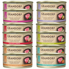 GRANDORF zdrowa karma mokra dla kota mix smaków Tuńczyk 12 x 70g Bezzbożowa