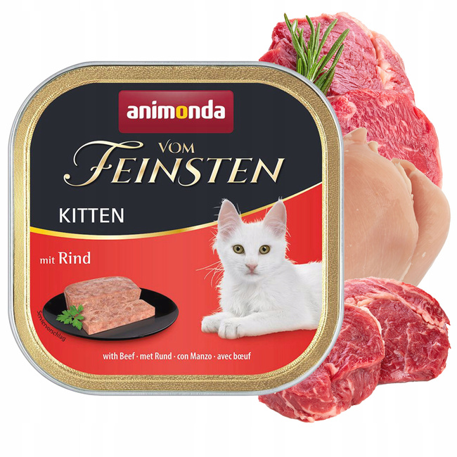 Animonda Vom Feinsten Kitten mokra karma dla kociąt 24 x 100g mix