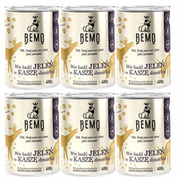 BEMO karma mokra dla psa NIE BĄDŹ JELEŃ W KASZĘ DMUCHAJ 6 x 400g Mono